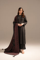 1 Piece Raw Silk Embroidered Shawls (FH0016)